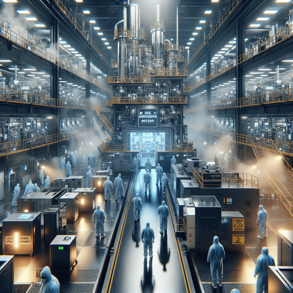 반도체 공장에서 PFAS 화학물질이 사용되는 모습